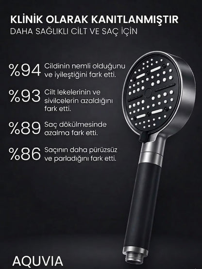 6 Fonksiyonlu Filtreli Duş Başlığı + 3 Adet Filtre